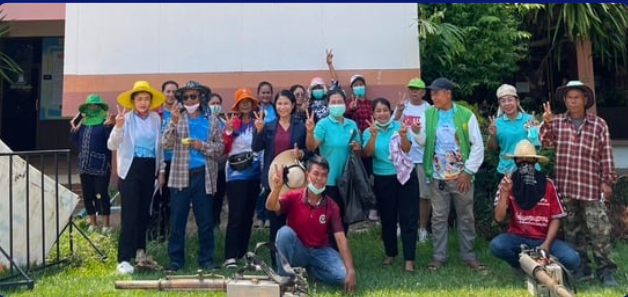 กิจกรรมออกตรวจเฝ้าระวังควบคุมโรคไข้เลือดออกและดำเนินการพ่นหมอกควันกำจัดยุงลาย